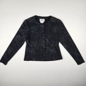 Zacks Black Bolero Jacket 7/8 - Quiet Luxury, Formal Elegance, Made in Canada
